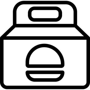 şişe içecek ikonu ana hatlarıyla