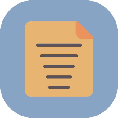 Dosya düz vektör simgesi