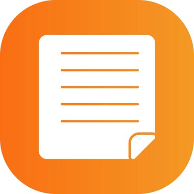 belge simgesi vektör illüstrasyonu