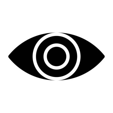 Göz simgesini vektör web ve mobil uygulaması tasarım, göz logo kavramı için izole üzerinde beyaz arka plan