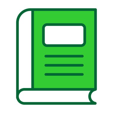 Kitap. Web simgesi basit illüstrasyon