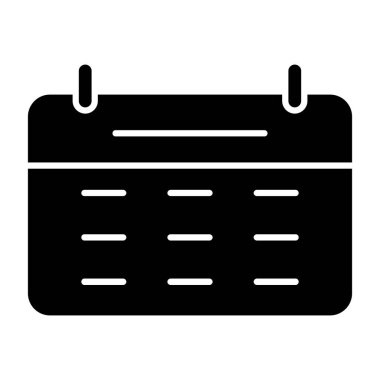 Beyaz arkaplandaki takvim vektör simgesi