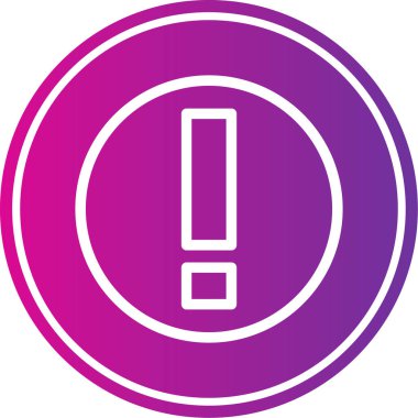 ünlem işareti simgesi biçiminde