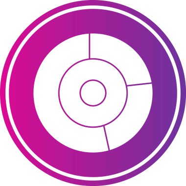 Tek bir izole simgenin vektör illüstrasyonu