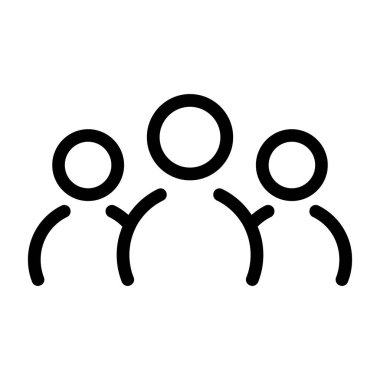 takım simgesi vektör illüstrasyonu, düz işaret