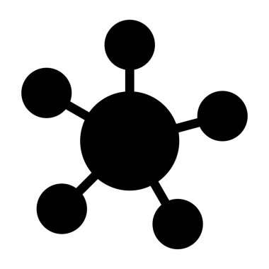 Molekül simgesi vektör illüstrasyonu