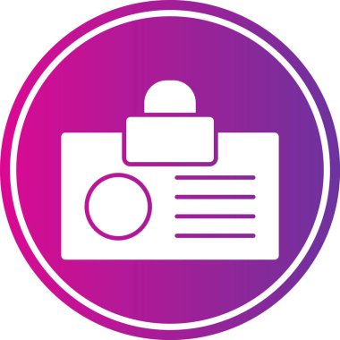 Benzersiz dizin ve belgeler glifin vektör illüstrasyonu