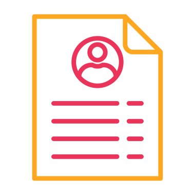 Belge. Web simgesi basit illüstrasyon