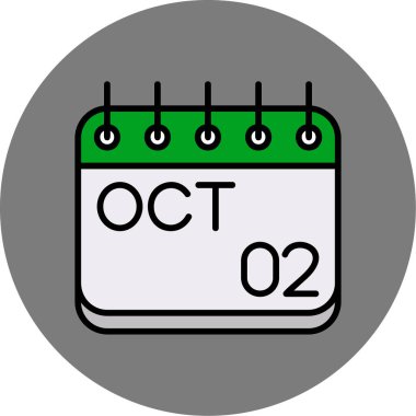 Takvim simgesi, vektör çizimi