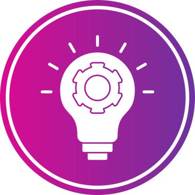 Ampul. Web simgesi basit illüstrasyon