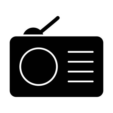 vektör radyo simgesi illüstrasyonu