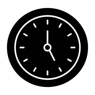 Zaman simgesi vektör illüstrasyonu