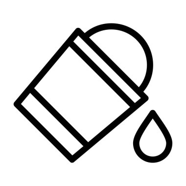 Bir karikatür su ikonunun vektör çizimi