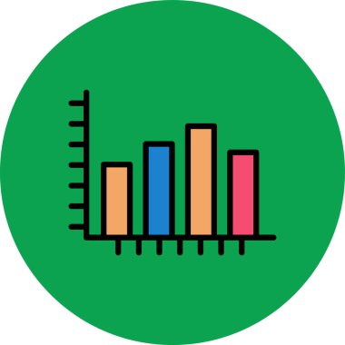 grafik ikonu vektör illüstrasyonu