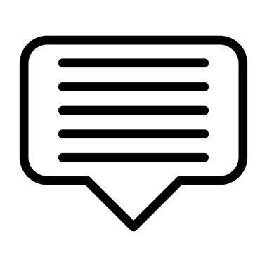 konuşma kabarcığı vektör çizimi