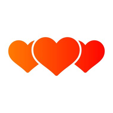 kalp vektör logosu tasarım şablonu ögesi