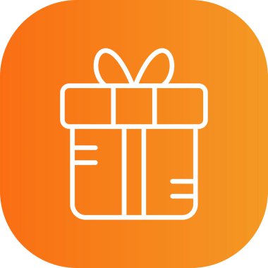 Hediye Kabartma Çemberi Vektör Simgesi Tasarımı