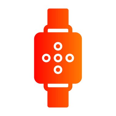 Smartwatch ağ simgesi, vektör illüstrasyonu