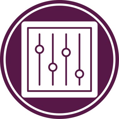 Modern b 'nin vektör illüstrasyonunda müziğin eksik simgesi