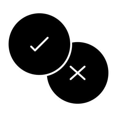 Yuvarlak siyah beyaz simgelerden oluşan bir set.