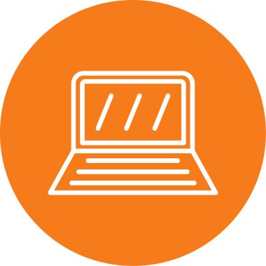 Bilgisayar. Web simgesi basit illüstrasyon