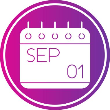 Takvim simgesinin vektör illüstrasyonu