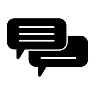 kabarcık sohbet simgesi, basit tasarım