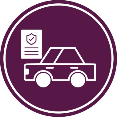 araba simgesi vektör illüstrasyonu