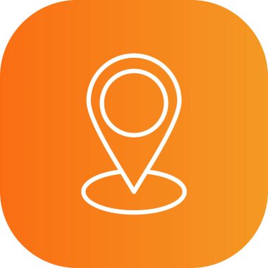 Vektör konumu simge illüstrasyonu