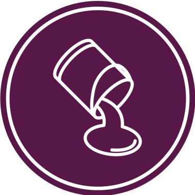 Benzersiz kahve fincanı vektör çizgisi simgesi