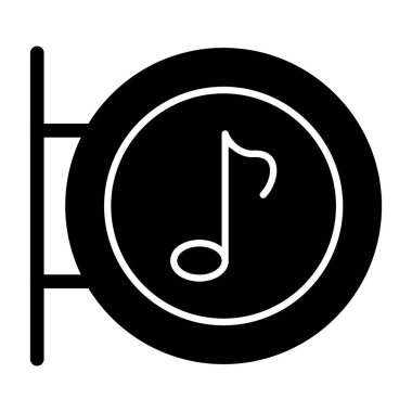 Gitarlı ve notalı bir nota.