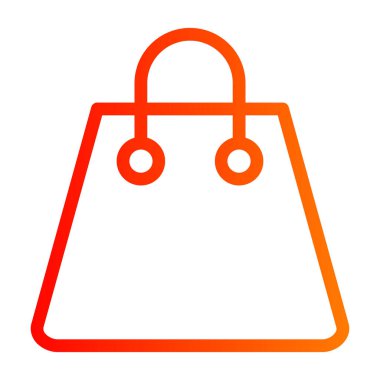 El çantası. Web simgesi basit illüstrasyon