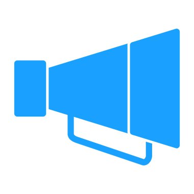 megafon web simgesi, vektör çizim