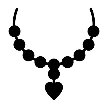 kolye ve kolye simgesi, satır biçimi