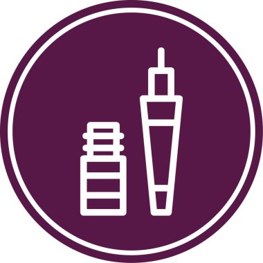 Bir şişenin vektör illüstrasyonu