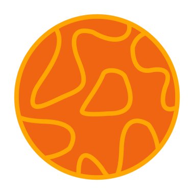 Gezegen. Web simgesi basit illüstrasyon