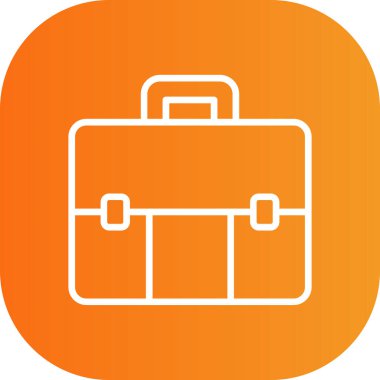 Evrak çantası simgesinin vektör illüstrasyonu