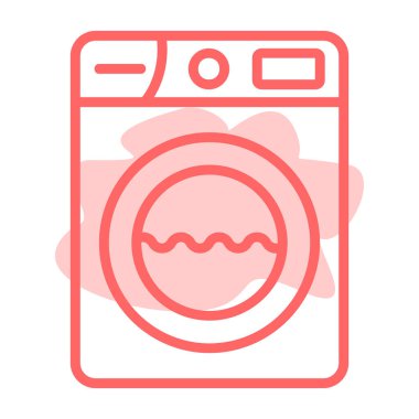 Yıkama. Web simgesi basit illüstrasyon