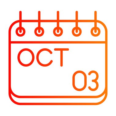 Takvim simgesinin vektör illüstrasyonu