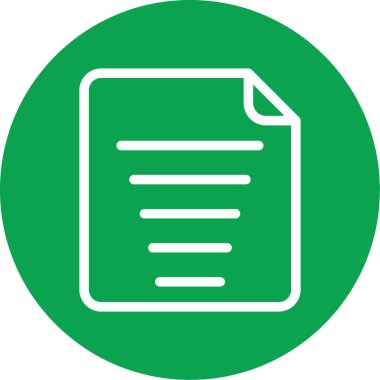 Belge simgesinin vektör illüstrasyonu