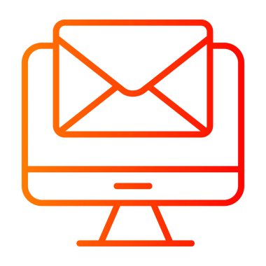 e- posta sembollü dizüstü bilgisayar