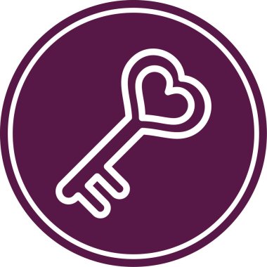 Anahtar. Web simgesi basit illüstrasyon