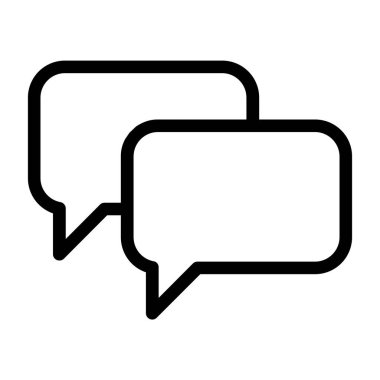 kabarcık sohbet vektör simgesi