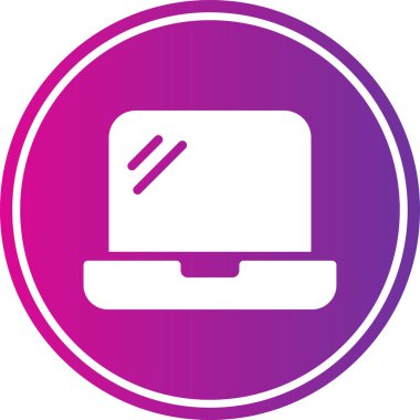 Bilgisayar. Web simgesi basit illüstrasyon