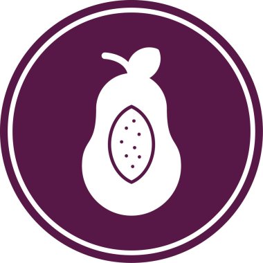 Eşsiz meyve vektörü simgesi