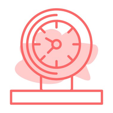 Saat simgesi vektör illüstrasyonu