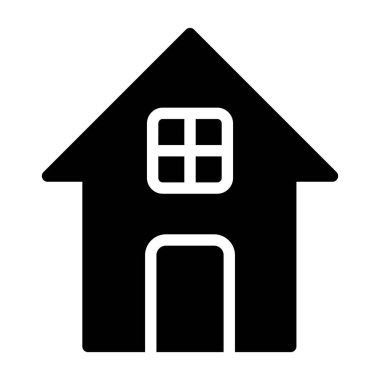 Ev ikonu. Basit resimleme