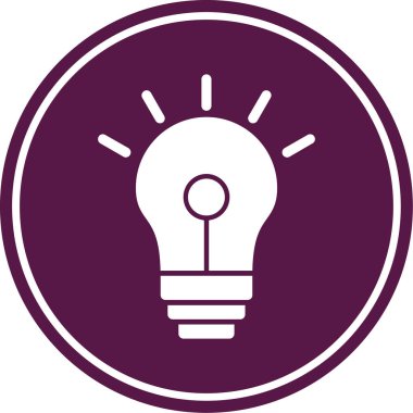 ampul simgesi vektör illüstrasyonu