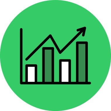 grafik simgesinin vektör illüstrasyonu