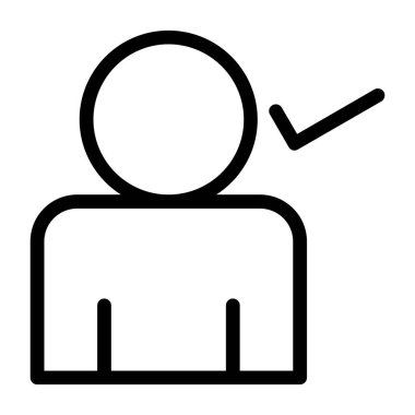 man simgesi vektör illüstrasyonu